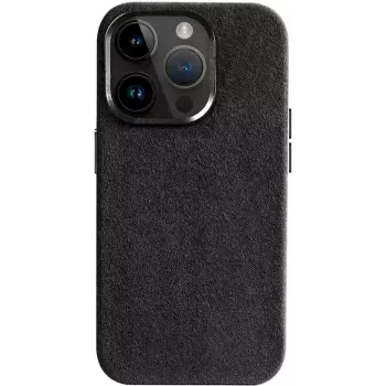 CYOO Alcantara apvalks Apple iPhone 15 Plus, melns CY123273