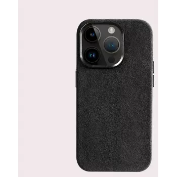 Cyoo Alcantara apvalks iPhone 15 Pro Max, melns (CY123275)