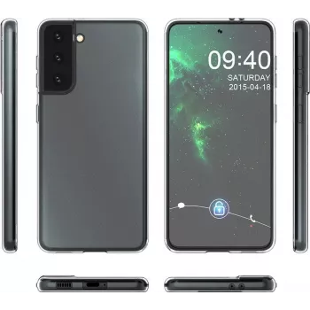 CYOO Ultra Slim silikona apvalks Samsung Galaxy S21 Ultra (G998F) - caurspīdīgs CY122245
