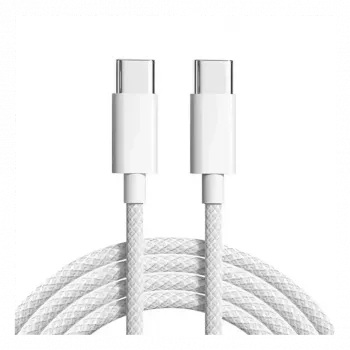 Cyoo kokvilnas auduma USB-C uz USB-C lādēšanas kabelis 2m (CY123447)