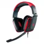 Thermaltake Tt eSPORTS SHOCK spēļu austiņas - Royal Red, vadu 3.5mm, virsauss, iemūkams mikrofons, salokāmas