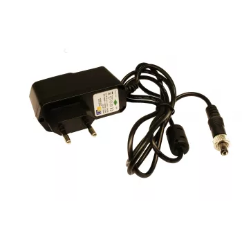 EXSYS 12V/1A AC/DC barošanas adapteris ar pieskrūvējamu 5,5 mm līdzstrāvas savienotāju (EX-6999)