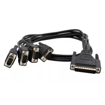 EXSYS Octopus kabelis ar 4 x 9 pin, 1 metru garš (EX-OPTC44-9-100)