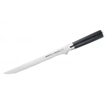 SAMURA Harakiri elastīgs filejas nazis 218 mm AUS-8 tērauds, melns ABS rokturis