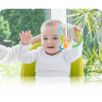 Kidsme Grab, Loop, Bend & Learn grabulis ar košļājamo, 3M+