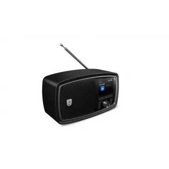 Philips Century portatīvais radio, melns