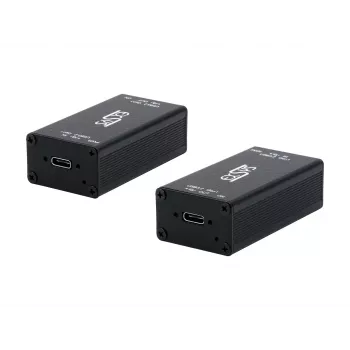 EXSYS EX-1502HMVS Industriālais 1 portu USB-C 3.2 Gen 1 uz USB-A adapteris ar 15KV ESD aizsardzību, DIN sliedes stiprinājumu, 9-48V DC