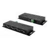 EXSYS EX-6164 4 portu RS-232 sērijas ierīču serveris, Ethernet uz seriālo, metāla korpuss, 10/100 Mbps, Virtual COM