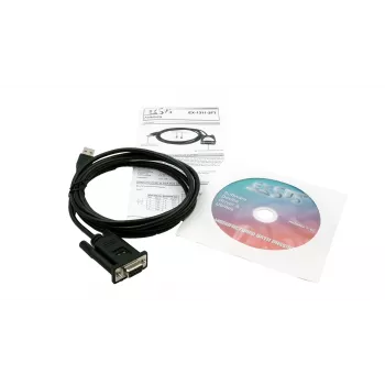 EXSYS EX-1311-2FT USB 2.0 uz RS-232 seriālais adapteris, DB9 ligzda, FTDI mikroshēma, industriālais temperatūras diapazons
