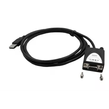 EXSYS USB 2.0 uz RS-232 seriālais adapteris ar +5V un LED, FTDI mikroshēma (EX-1311-2F-5V)