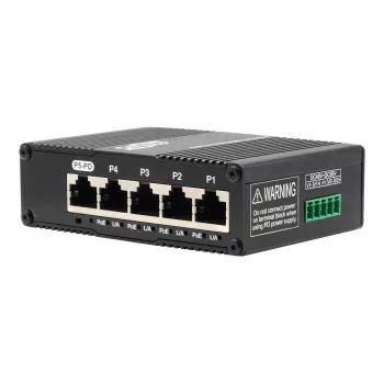 EXSYS Mini 5-portu Ethernet PoE caurlaides komutators - 5x10/100/1000Tx (EX-62020POE-P)