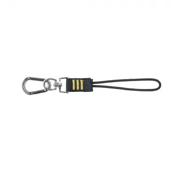C.K Tools T8007 instrumenta piekabes saite ar D-gredzenu un rotējošu savienojumu, regulējama cilpa, maksimālā slodze 5 kg, 1,2 m, melna/dzeltena