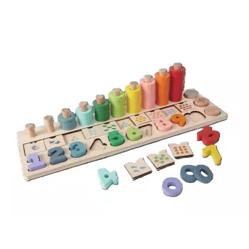 Gerardo's Toys GT61203 koka dzīvnieku šņorēšanas rotaļlieta no 3 gadiem