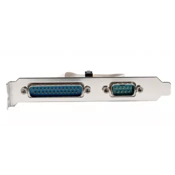 EXSYS EX-44083 PCIe 2 portu RS-232 sērijas karte, ASIX AX99100, DB9, Low Profile