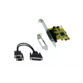 EXSYS EX-44343-2S 2 portu RS-232 PCI Express sērijas karte, MosChip MCS9901, Low Profile