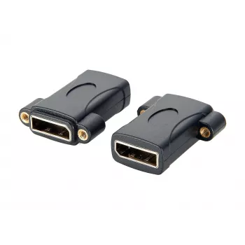 EXSYS EX-49304 Panel Mount DisplayPort Female to Female Adapter, Screwable, 8K 60Hz