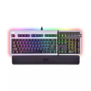 Thermaltake Argent K5 mehāniskā spēļu klaviatūra - Cherry MX Speed Silver, RGB, vācu izkārtojums