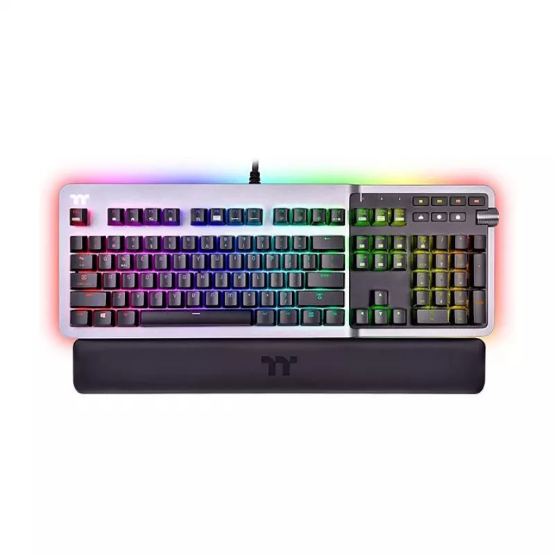 Thermaltake Argent K5 mehāniskā spēļu klaviatūra - Cherry MX Speed Silver, RGB, vācu izkārtojums