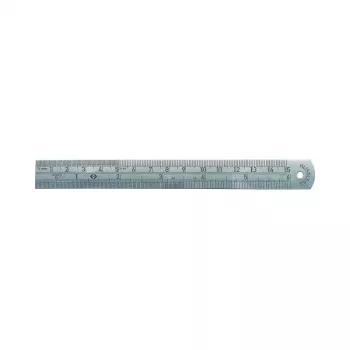 C.K Tools nerūsējošā tērauda lineāls, 150 mm / 6 collas, mm un collu graduējums (T3530 06)