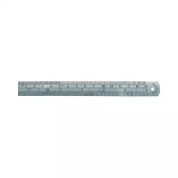 C.K Tools nerūsējošā tērauda lineāls, 150 mm / 6 collas, mm un collu graduējums (T3530 06)