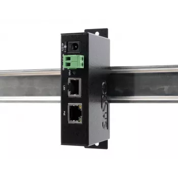EXSYS EX-6009POE 90W Gigabit PoE++ inžektors, 48-57V DC spailes bloka ieeja, IEEE 802.3bt Type 4, DIN sliedes/sienas montāža