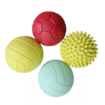 Gerardo's Toys GT7710 mazuļu masāžas un sensoro bumbiņu komplekts, 4 gab., dažādas faktūras un krāsas, no 6 mēnešiem