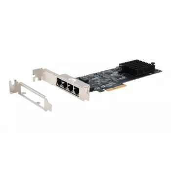 EXSYS Quad 5 Gigabit Ethernet PCIe x4 tīkla karte (Realtek RTL8126) EX-60154