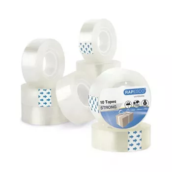 Rapesco 1807 caurspīdīga līmlente 19mm x 33m, 10 ruļļi