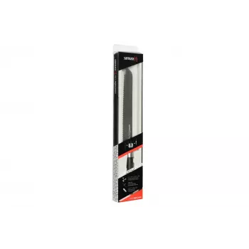 SAMURA Harakiri maizes nazis 230 mm Stonewash AUS-8 tērauds ar zobainu asmeni un melnu ABS rokturi