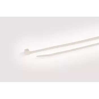 HellermannTyton T50R baltas kabeļu saites, 200mm x 4.6mm, PA66, 100 gab. 111-05013