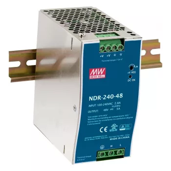EXSYS Meanwell 240W DIN sliedes barošanas bloks 48V/5A - NDR-240-48 (EX-6976)