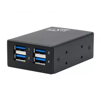 EXSYS USB 3.2 Gen1 4 portu metāla centrmezgls ar 15KV ESD aizsardzību (EX-11240HMS)