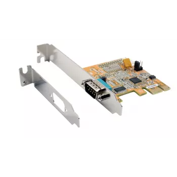 EXSYS EX-44081 PCIe 1 portu RS-232 sērijas karte, ASIX AX99100, Low Profile