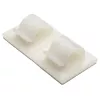 HellermannTyton RB8 skrūvējams kabeļu saišu stiprinājums, balts, poliamīds, 8 mm maksimālais saišķis, 100 gab.