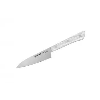 Samura Harakiri virtuves nazis 99 mm AUS-8 nerūsējošais tērauds, melns ABS rokturis