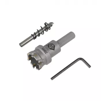 C.K T3218 TCT kroņurbja centrēšanas urbis ar atsperi, 3 gab., 6 mm HSS