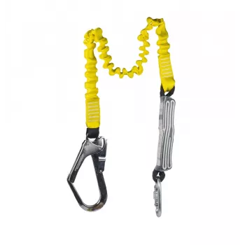 C.K Tools T8008 kritiena aizturēšanas piekare ar enerģijas absorbētāju, 2 m, viena kāja, tērauda karabīne un sastatņu āķis, EN 354/355/362