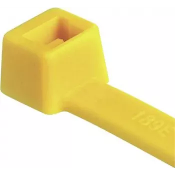 HellermannTyton T50R kabeļu saite, poliamīds 6.6, dzeltena, 200mm x 4,6mm, 100 gab. 111-04805
