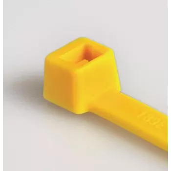 HellermannTyton T50R kabeļu saite, poliamīds 6.6, dzeltena, 200mm x 4,6mm, 100 gab. 111-04805
