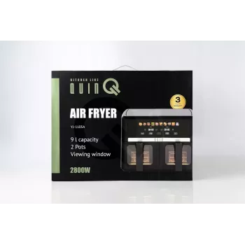 QUIN 9L digitālā karstā gaisa friterīpa 1800W melna