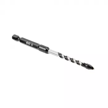 C.K Tools T3115 060 6 mm flīžu urbis ar volframa karbīda uzgali, 105 mm garums, 1/4 collu sešstūra kāts, 40CR tērauds