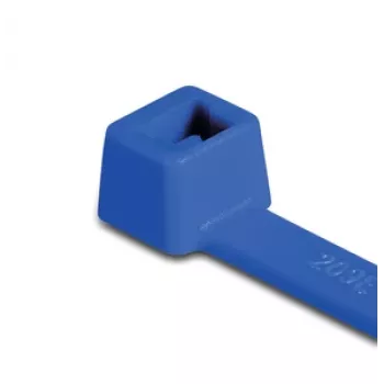 HellermannTyton T30R-PA66-BU zilā kabeļu saite, 150mm x 3.5mm, 100 gab.