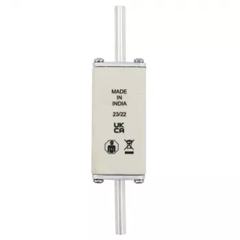 Eaton 80NHG0B NH drošinātājs, 0 izmērs, 80 A, 500 V AC, gG, mehāniskais indikators, 3 gab.
