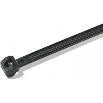 HellermannTyton T50MOS-HS-BK-C1 kabeļu saite, 245 mm x 4,6 mm, melna, 100 gab.