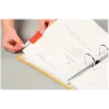 LEITZ Esselte Full-View Index Tabs, caurspīdīga krāsaina plēve, 200 mm sloksnes platums, asorti (oranža, dzeltena), 25 gabali (55002)