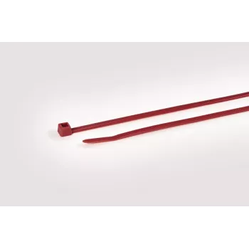 HellermannTyton T50R sarkanie poliamīda kabeļu saišu komplekts, 200mm x 4,6mm, 100 gab. 111-04804