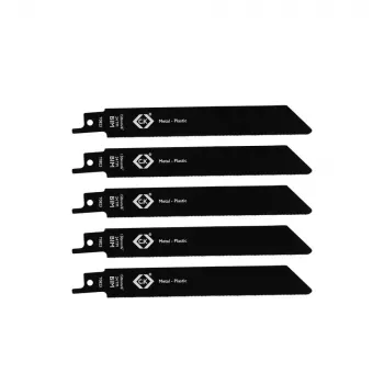 C.K Tools T0823 zāģa asmeņi atgriezeniskajam zāģim 24 TPI, 150 mm, bi-metāla, 5 gab.