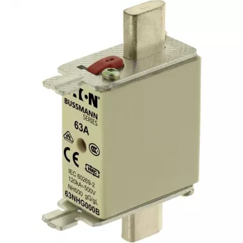 Eaton 63NHG000B NH drošinātājs, izmērs 0, 63 A, 500 V AC, gG