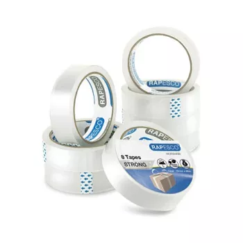 Rapesco 1808 caurspīdīga līmlente 25,5 mm x 66 m, 8 ruļļi