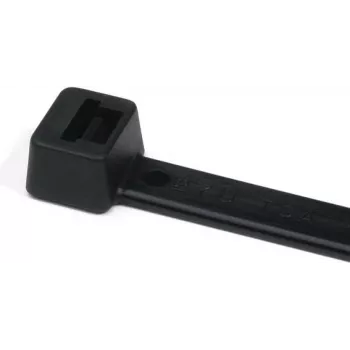 HellermannTyton T50R melns poliamīda kabeļu savilcējs 200mm x 4.6mm, 100 gab. 111-04950